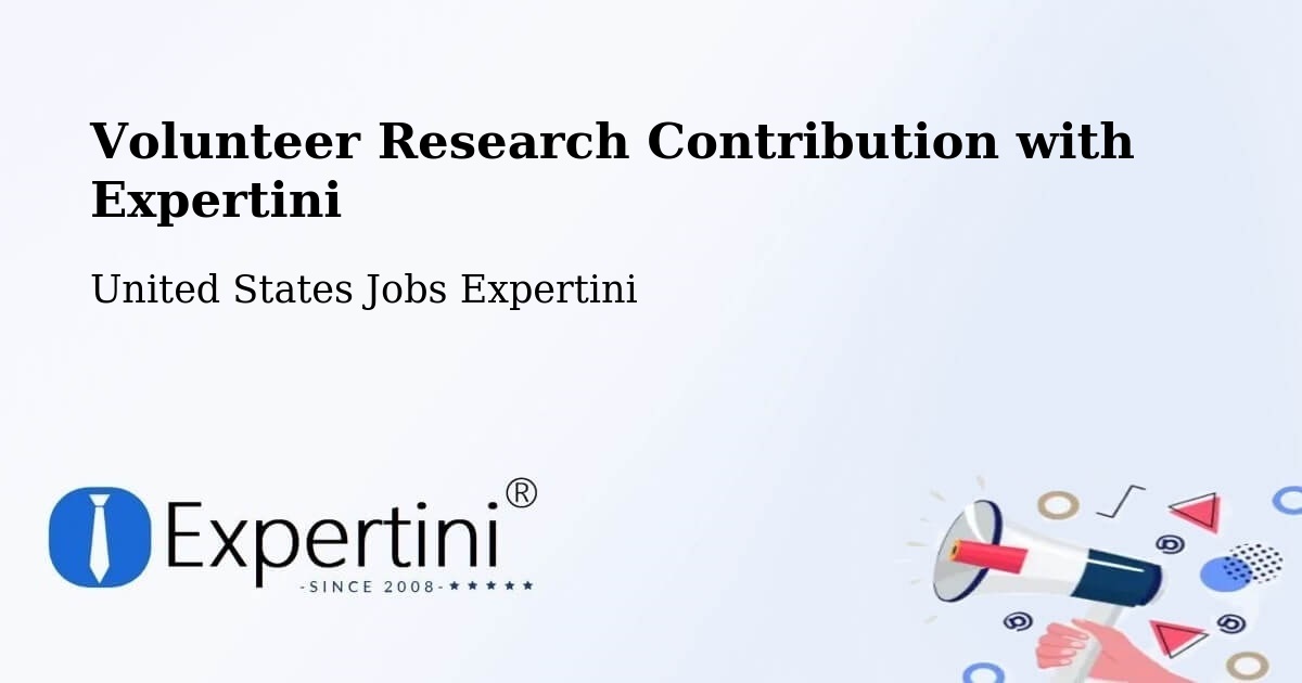 Volunteer Research Contribution Program – Riverview - United States Jobs Expertini